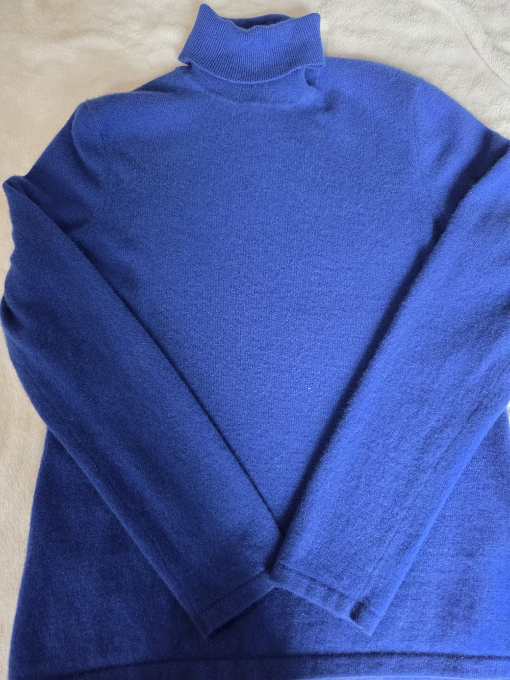 Lord & Taylor Royal Blue Turtleneck Sweater